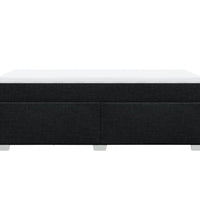 Boxspringbett mit Matratze Schwarz 90x200 cm Stoff
