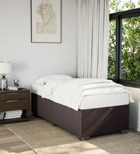 Boxspringbett mit Matratze Dunkelbraun 90x200 cm Stoff