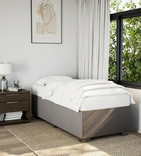 Boxspringbett mit Matratze Taupe 90x200 cm Stoff