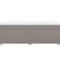 Boxspringbett mit Matratze Taupe 90x200 cm Stoff