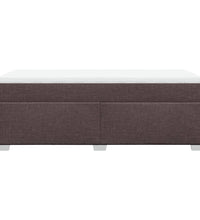 Boxspringbett mit Matratze Dunkelbraun 100x200 cm Stoff