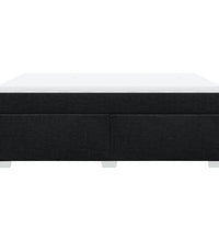 Boxspringbett mit Matratze Schwarz 140x200 cm Stoff