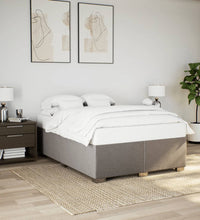 Boxspringbett mit Matratze Taupe 140x200 cm Stoff