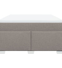 Boxspringbett mit Matratze Taupe 140x200 cm Stoff