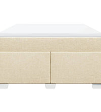 Boxspringbett mit Matratze Creme 140x200 cm Stoff