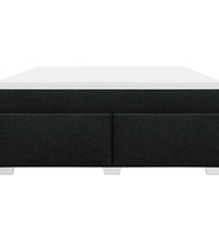 Boxspringbett mit Matratze Schwarz 180x200 cm Stoff