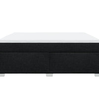 Boxspringbett mit Matratze Schwarz 180x200 cm Stoff