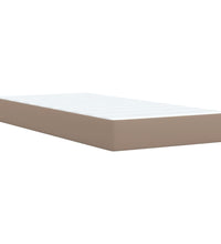 Boxspringbett mit Matratze Cappuccino-Braun 80x200cm Kunstleder