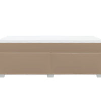 Boxspringbett mit Matratze Cappuccino-Braun 80x200cm Kunstleder