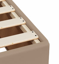 Boxspringbett mit Matratze Cappuccino-Braun 80x200cm Kunstleder