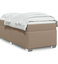 Boxspringbett mit Matratze Cappuccino-Braun 80x200cm Kunstleder