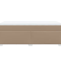 Boxspringbett mit Matratze Cappuccino-Braun 90x200cm Kunstleder