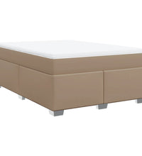 Boxspringbett Matratze Cappuccino-Braun 140x200cm Kunstleder
