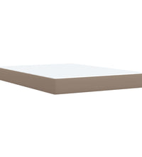 Boxspringbett Matratze Cappuccino-Braun 140x200cm Kunstleder
