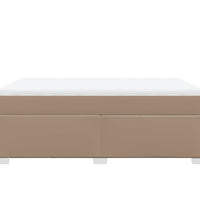 Boxspringbett Matratze Cappuccino-Braun 140x200cm Kunstleder