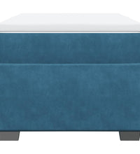 Boxspringbett mit Matratze Dunkelblau 80x200 cm Samt