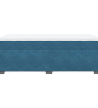 Boxspringbett mit Matratze Dunkelblau 80x200 cm Samt