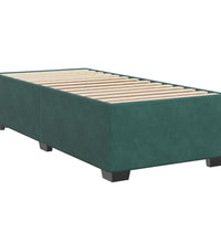 Boxspringbett mit Matratze Dunkelgrün 90x200 cm Samt