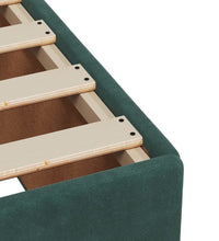 Boxspringbett mit Matratze Dunkelgrün 90x200 cm Samt