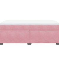 Boxspringbett mit Matratze Rosa 120x190 cm Samt