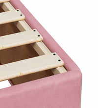 Boxspringbett mit Matratze Rosa 120x190 cm Samt