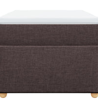 Boxspringbett mit Matratze Dunkelbraun 90x190 cm Stoff
