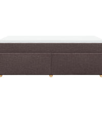 Boxspringbett mit Matratze Dunkelbraun 90x190 cm Stoff