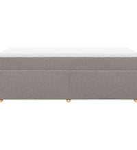Boxspringbett mit Matratze Taupe 90x190 cm Stoff