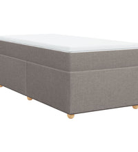 Boxspringbett mit Matratze Taupe 90x190 cm Stoff