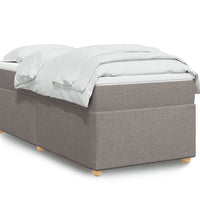 Boxspringbett mit Matratze Taupe 90x190 cm Stoff