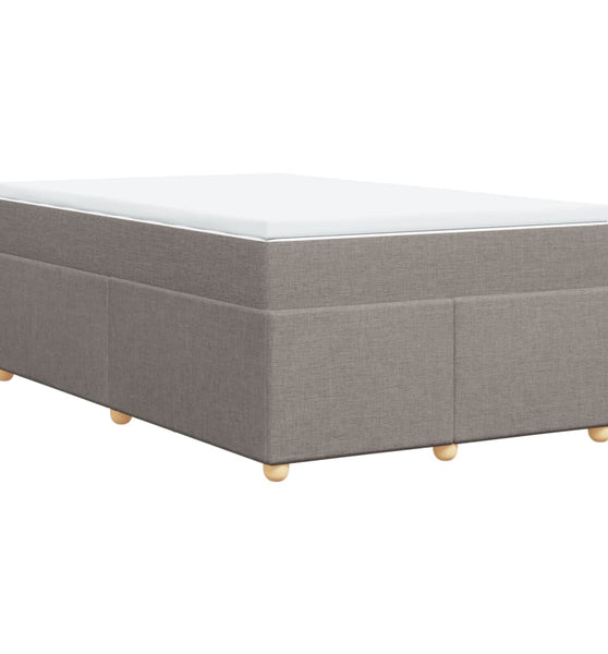 Boxspringbett mit Matratze Taupe 120x190 cm Stoff