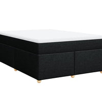 Boxspringbett mit Matratze Schwarz 140x190 cm Stoff