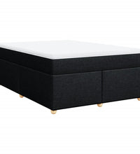 Boxspringbett mit Matratze Schwarz 140x190 cm Stoff