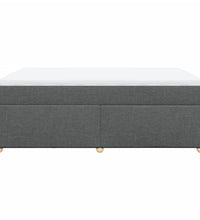 Boxspringbett mit Matratze Dunkelgrau 160x200 cm Stoff