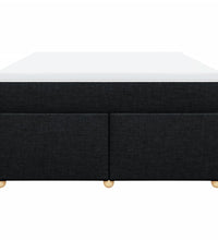 Boxspringbett mit Matratze Schwarz 160x200 cm Stoff