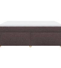 Boxspringbett mit Matratze Dunkelbraun 160x200 cm Stoff