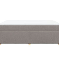 Boxspringbett mit Matratze Taupe 160x200 cm Stoff