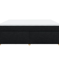 Boxspringbett mit Matratze Schwarz 180x200 cm Stoff
