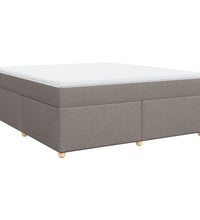 Boxspringbett mit Matratze Taupe 180x200 cm Stoff
