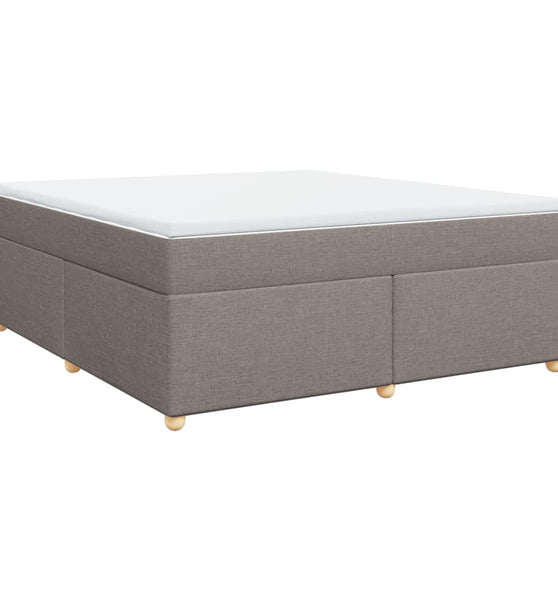 Boxspringbett mit Matratze Taupe 180x200 cm Stoff