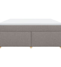 Boxspringbett mit Matratze Taupe 180x200 cm Stoff