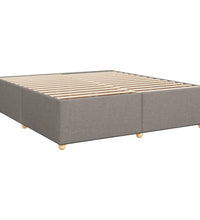 Boxspringbett mit Matratze Taupe 180x200 cm Stoff