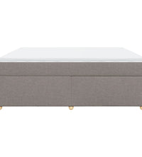 Boxspringbett mit Matratze Taupe 180x200 cm Stoff