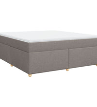 Boxspringbett mit Matratze Taupe 180x200 cm Stoff