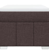 Boxspringbett mit Matratze Dunkelbraun 90x200 cm Stoff