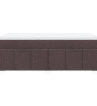 Boxspringbett mit Matratze Dunkelbraun 90x200 cm Stoff