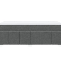 Boxspringbett mit Matratze Dunkelgrau 100x200 cm Stoff