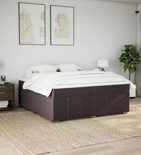 Boxspringbett mit Matratze Schwarz 200x200 cm Stoff