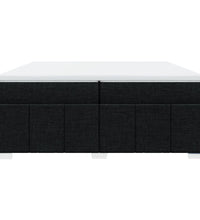 Boxspringbett mit Matratze Schwarz 200x200 cm Stoff