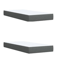 Boxspringbett mit Matratze Schwarz 200x200 cm Stoff